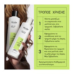 Nioxin Σύστημα 2 Kit 300+300+100ml