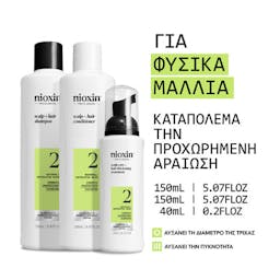 Nioxin Σύστημα 2 Kit 150+150+40ml